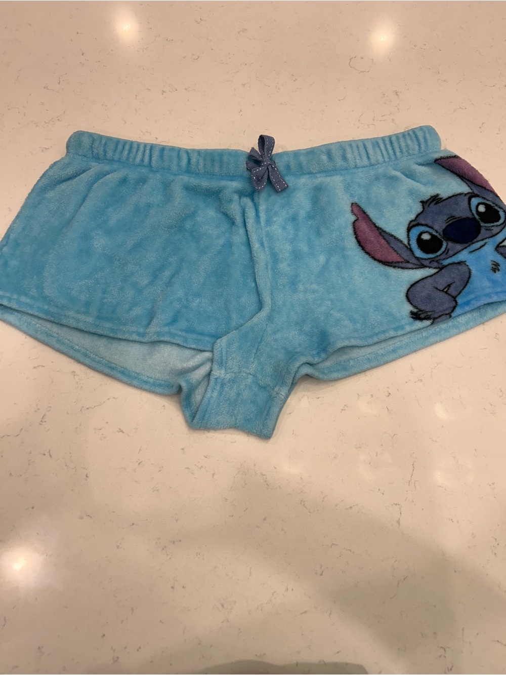 Disney Light Blue Stitch Plush Shorts